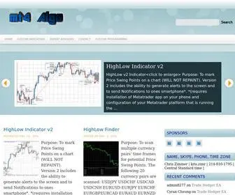 MT4Algo.com(Metatrader 4 Algo) Screenshot