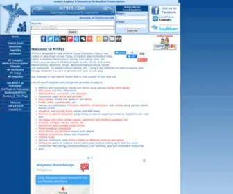 MT911.com(Search Engines & Resources for Medical Transcription) Screenshot