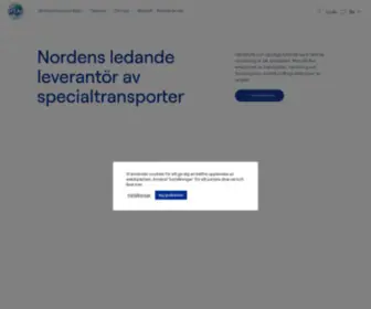 Mtab.fi(Nordens ledandeleverantör av specialtransporter) Screenshot