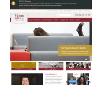 Mta.ca(Mount Allison University) Screenshot