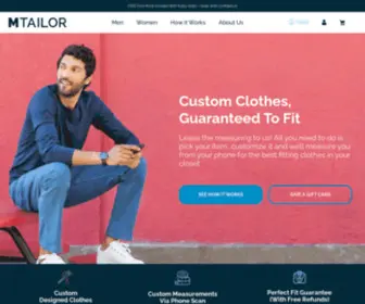 Mtailored.com(Custom Shirts) Screenshot