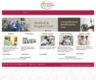 Mtalvernia-Hospital.org(Mount Alvernia Hospital) Screenshot