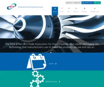 Mta.org.uk(Manufacturing Technologies Association) Screenshot