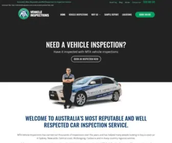 Mtavehicleinspections.com.au(MTA Vehicle Inspections) Screenshot