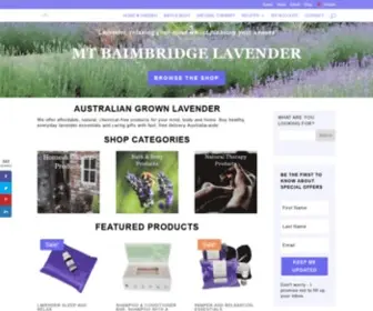 Mtbaimbridgelavender.com.au(Dried Lavender & Lavender Products) Screenshot