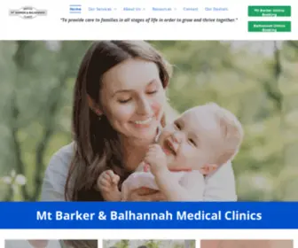 Mtbarkerbalhannahmedicalclinics.com.au(Mt Barker Balhannah Medical Clinics) Screenshot