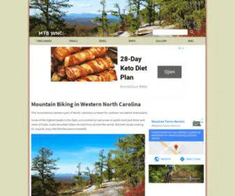 Mtbikewnc.com(Mountain Biking in Western North Carolina) Screenshot