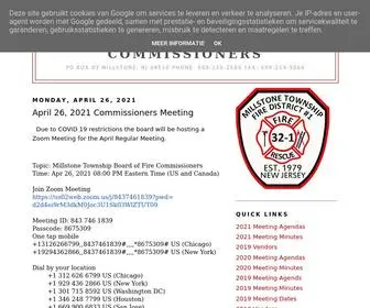 Mtbofc.com(Millstone Township Board of Fire Commissioners) Screenshot