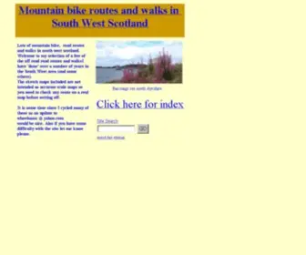 MTbroutessws.com(Mountain bike and walking routes in south west scotland) Screenshot