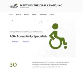 Mtcaccessibility.com(Meeting the Challenge) Screenshot