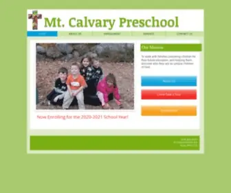 Mtcalvarypreschool.com(Mt Calvary Preschool) Screenshot