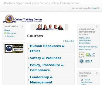 MTCDep.com(Corrections Online Training Center) Screenshot