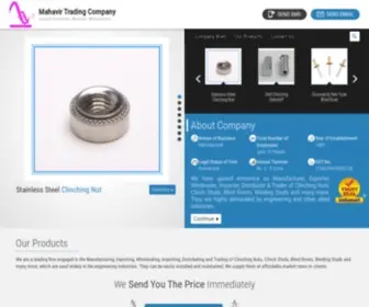 MTcfasteners.com(Mahavir Trading Company) Screenshot