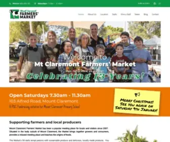 MTclaremontfarmersmarket.com.au(Perth, Western Australia) Screenshot