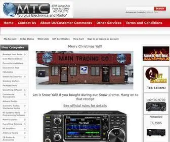 MTcradio.com(MTC Texas Sized Ham Radio and Electronic Deals) Screenshot