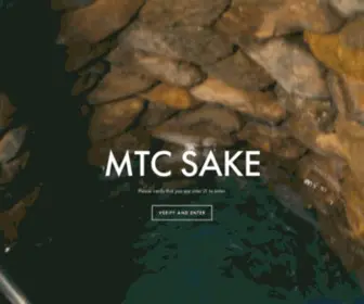 MTcsake.com(MTC Sake) Screenshot