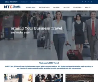 MTCtravels.com(MTC-Business Travel Management Company In India) Screenshot