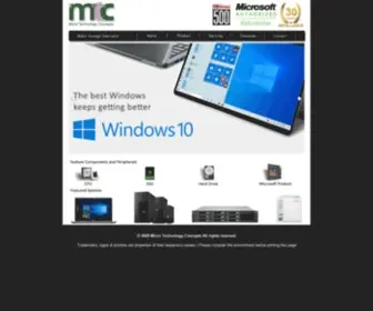 Mtcusa.com(Micro Tehcnology Concepts) Screenshot