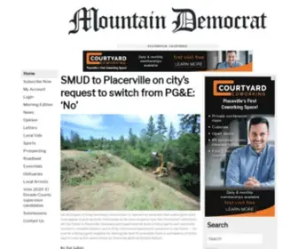 Mtdemocrat.com(Mountain Democrat) Screenshot