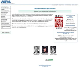 Mtdental.com(Montana Dental Association) Screenshot