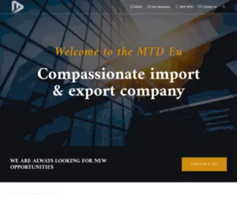 MTDNL.com(MTD compassionate import & export company) Screenshot