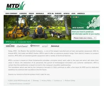 MTDproducts.eu(MTD Europe) Screenshot