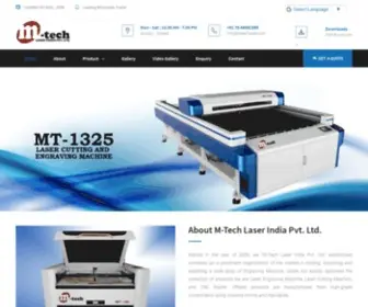 Mtechlaser.com(M-Tech Laser India pvt) Screenshot