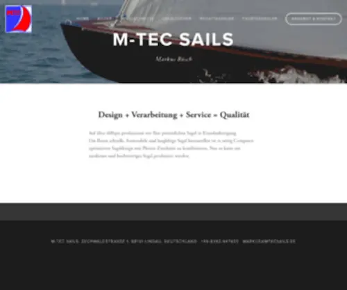 Mtecsails.de(M-Tec Sails Markus Rösch) Screenshot