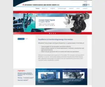 Mtee.eu(Mitsubishi Turbocharger and Engine Europe B.V) Screenshot