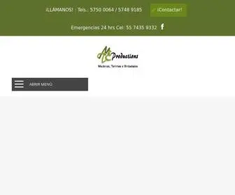 Mteproductions.com.mx(MTE Productions) Screenshot