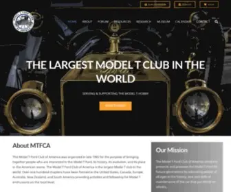 MTfca.com(Model T Ford Club of America) Screenshot