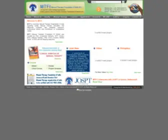 Mtfi.net(MTFI Manual Therapy Foundation of India) Screenshot