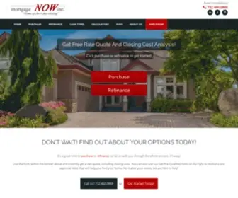 MTgnow.com(Mortgage Now Inc) Screenshot