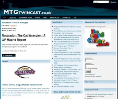 MTGtwincast.co.uk(MTGtwincast) Screenshot