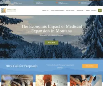 MTHCF.org(The Montana Healthcare Foundation makes strategic investments to improve the health and well) Screenshot