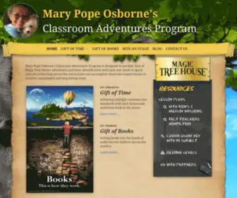 MTHclassroomadventures.org(Magic Tree House Classroom Adventures Program) Screenshot