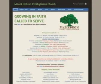 Mthebronpc.org(Mount Hebron Presbyterian Church) Screenshot