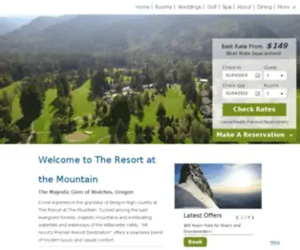 Mthood-Resort.com(Welches, Oregon) Screenshot