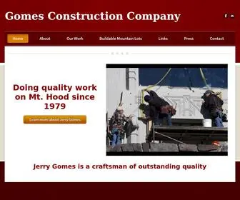 Mthoodcustomhomes.com(Gomes Construction Company) Screenshot