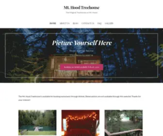 Mthoodtreehouse.com(The Magical Treehouse on Mt) Screenshot