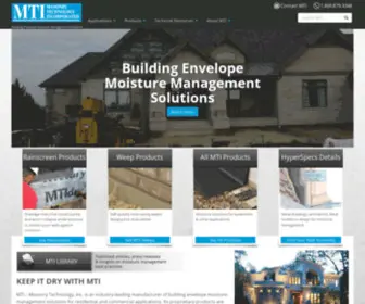 Mtidry.com(Masonry Technology) Screenshot