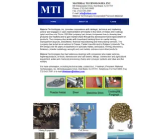 Mtipm.com(Material Technologies) Screenshot