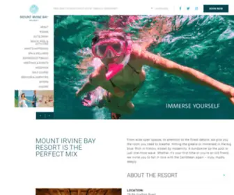 Mtirvine.com(Mount Irvine Bay Resort) Screenshot