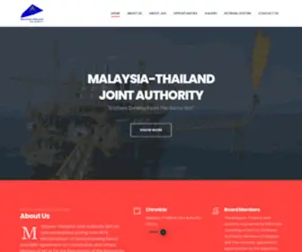 Mtja.org(MALAYSIA-THAILAND JOINT AUTHORITY WESBITE) Screenshot