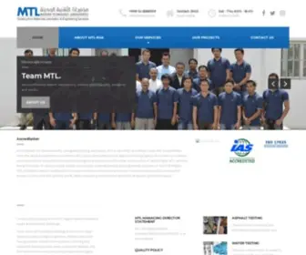 MTL-Ksa.com(Construction Materials Laboratory & Engineering Services) Screenshot