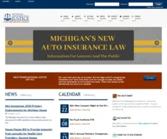 Mtla.net(The Michigan Association for Justice) Screenshot