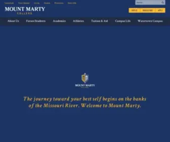 MTMC.edu(Mount Marty College in South Dakota) Screenshot