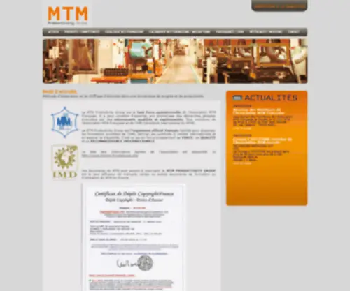 MTMFR.com(Association MTM) Screenshot