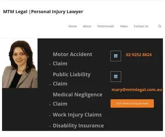 MTmlegal.com.au(MTM Legal) Screenshot