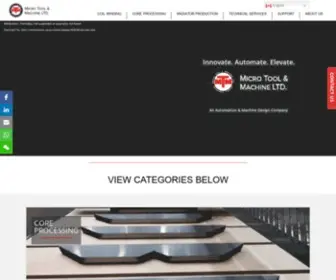 MTmmachines.ca(Micro Tool & Machine Ltd) Screenshot